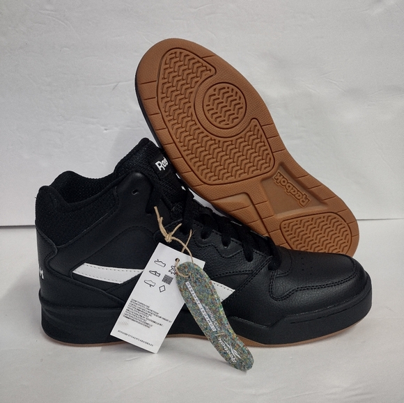 reebok royal bb4500 Core Black Cloud White High Men's Size 7 NEW! 🔥 - Picture 3 of 9